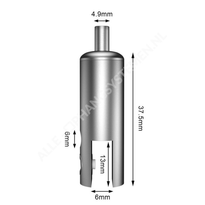 GeckoTeq Zelfremmend Plafondnok Kabelsysteem 6 mm - 20kg