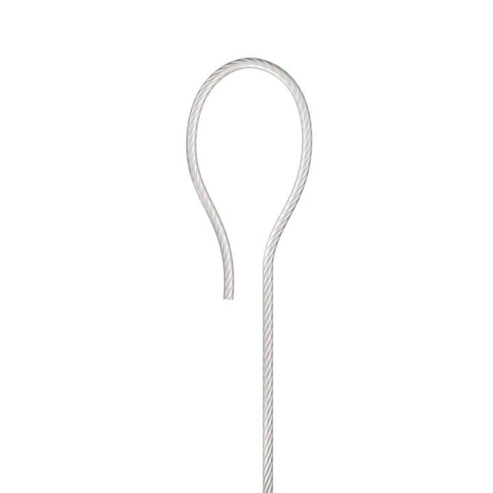 GeckoTeq Staaldraad 1,5mm Wit - niet knoopbaar - per 2 meter