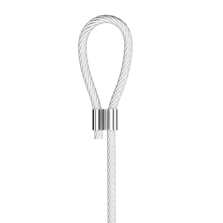 GeckoTeq Staaldraad 1,5mm Wit - niet knoopbaar - per 2 meter