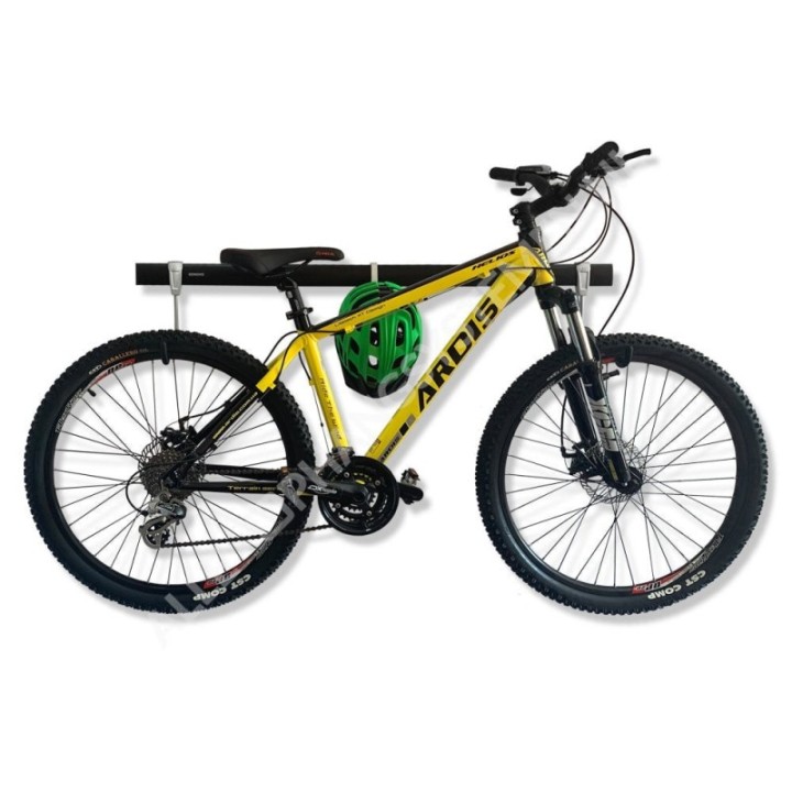 GeckoTeq Fiets Ophangsysteem Set voor 1 Fiets & 2 Helmen - GSH118