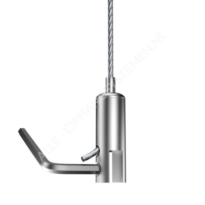 GeckoTeq Système de câble à came au plafond 6 mm - 10 kg avec pince autobloquante