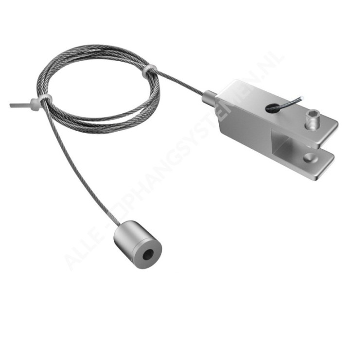 GeckoTeq Système de câble à came de plafond autobloquant 12 mm - 15 kg