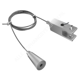 GeckoTeq Système de câble à came de plafond autobloquant 12 mm - 20 kg
