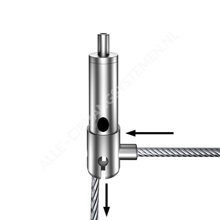 GeckoTeq Serre-câble autobloquant avec pied diviseur - 20kg