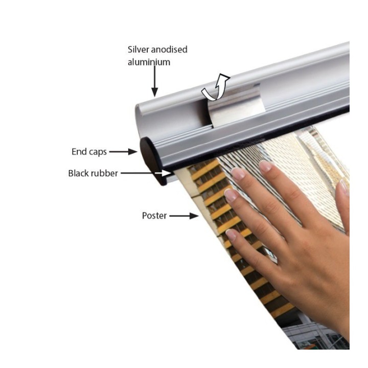 GeckoTeq Aluminium Poster Snaps (Ensemble)